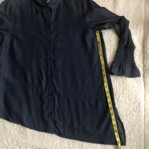 Westbound Asymmetrical Button Down Gypsy  Boho Festival Tunic Sz MP NWT - Picture 6 of 10